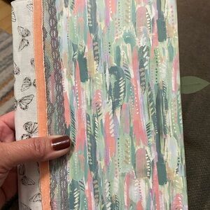 Colorful Abstract Patterned ephemera folio